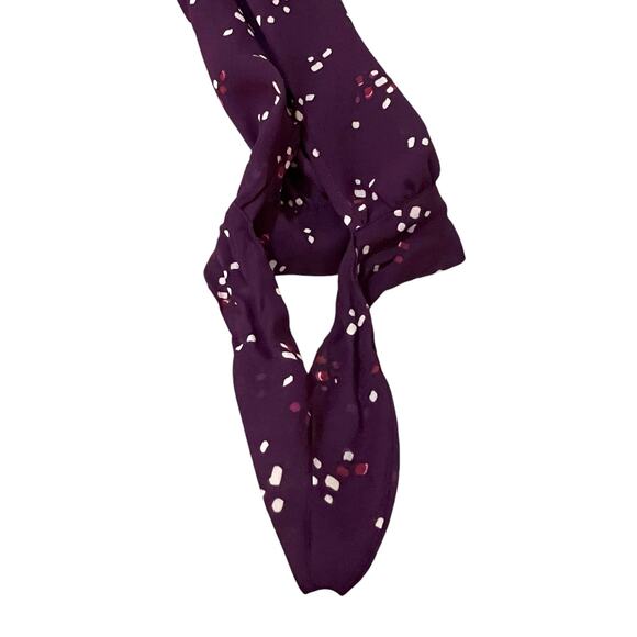 Fortune + Ivy Medium Collyn Mixed Material Blouse - Stitch Fix 3/4 Tie Sleeve - Picture 10 of 12